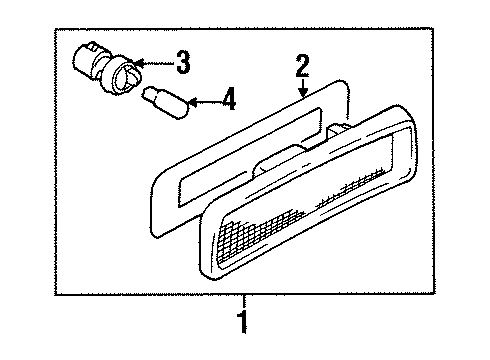 GM 96058528 Socket, Side Marker Lamp