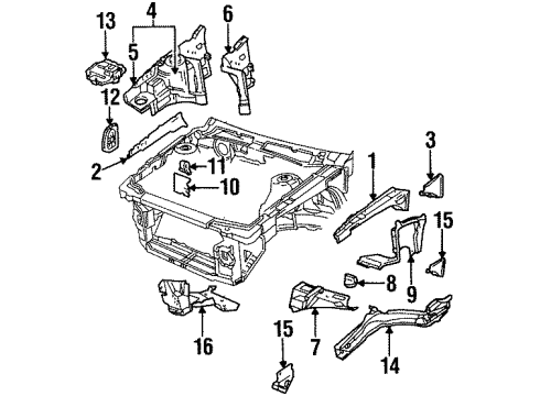 GM 14103441 Shield, Front Wheelhouse Panel Splash