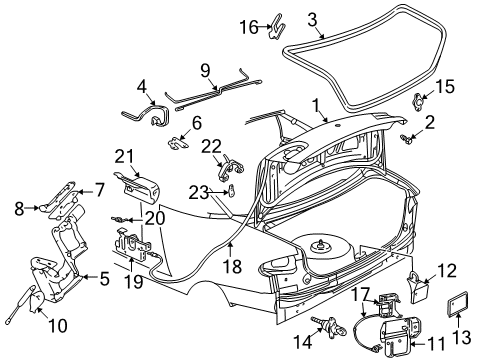 GM 16619536 Solenoid Assembly, C/Lid Lock