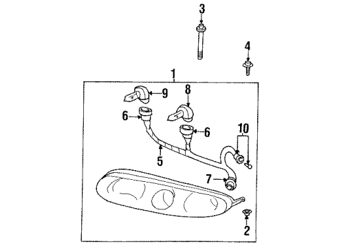 GM 25719124 Headlamp Assembly, (W/ Parking & Turn Signal Lamp)