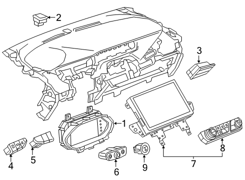 GM 24254903 Switch Assembly, Automatic Transmission Man Shift Shaft Position