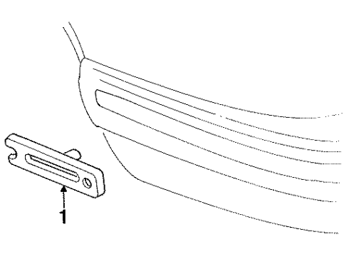 GM 5975638 Rear Sidemarker Lamp Assembly