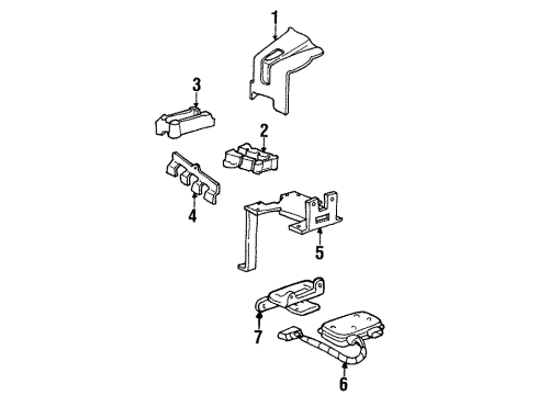 GM 3531209 CONTROL, Front Seat Lumbar