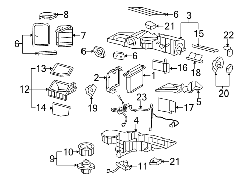 GM 22803598 Heater Control Assembly