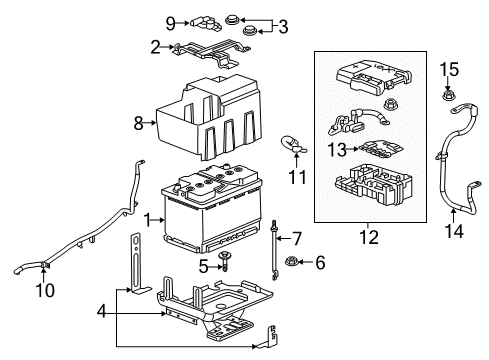 GM 84257917 Cable Assembly, Battery Negative Cable Extension