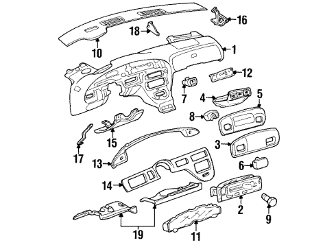 GM 16201124 Heater & Air Conditioner Control Assembly (Remanufacture)