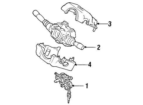 GM 91176621 Lock Kit,Steering (On Esn)