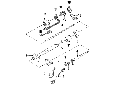 GM 26019699 Column Assembly, Steering