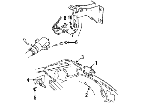 GM 10226090 BRACKET, Accelerator Pedal Lever