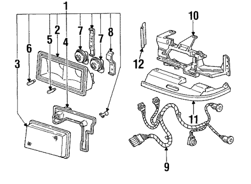 GM 3548058 Panel Assembly, Headlamp Housing