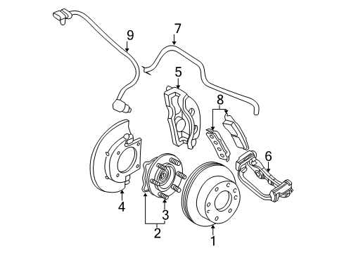 GM 89040684 Abs Control Module, Electronic Brake Control Module Assembly