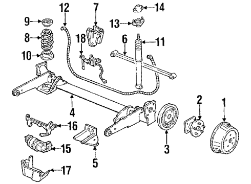 GM 10274026 Rear Axle Assembly (W/O Brake)