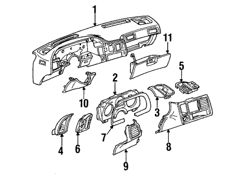 GM 25066707 Instrument Cluster Assembly