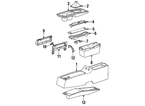 GM 15661811 Latch,Seat Separator Console