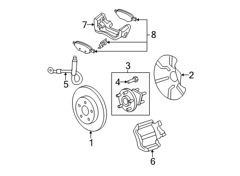 GM 19303823 Rear Brake Rotor