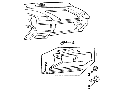 GM 10255506 Lock Assembly, Instrument Panel Compartment Door *Blue