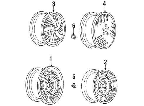 GM 22548163 Unit, Aluminum Wheel Rim *Bright Red*