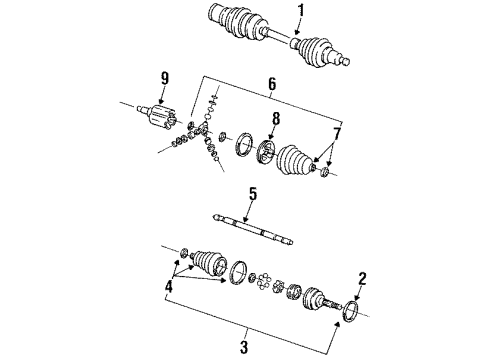 GM 26021719 Front Wheel Drive Shaft Kit