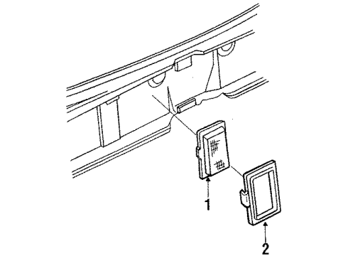 GM 5932364 Housing,Back Up Lamp