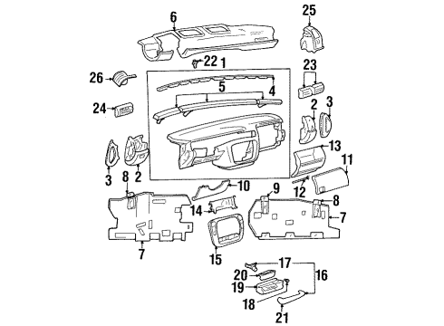 GM 9118844 Lock,Instrument Panel Compartment Door