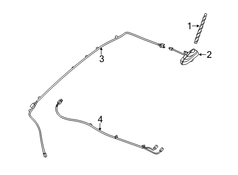 GM 95430004 Base Assembly, Radio Antenna Eccn=5A991