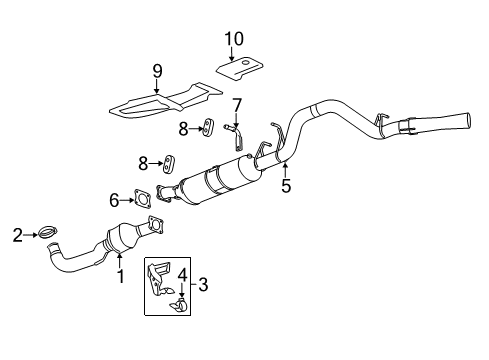 GM 23424563 Exhaust Muffler (W/ Exhaust Aftertreatment)