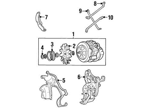 GM 10069979 Support, Generator