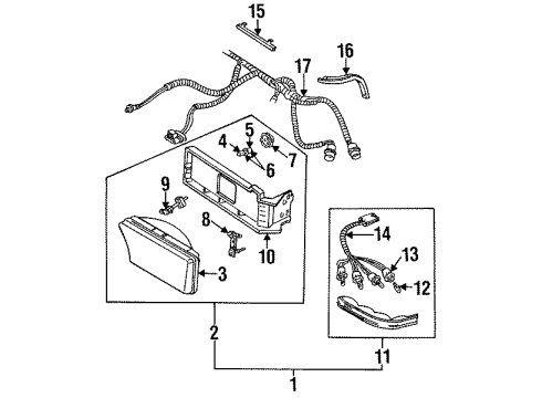 GM 16522104 Capsule Assembly, Headlamp