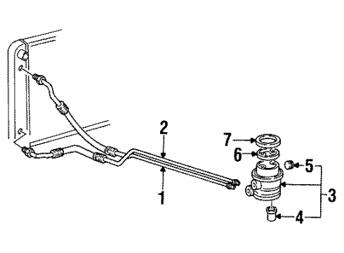 GM 12472181 Engine Oil Cooler Inlet Hose Assembly