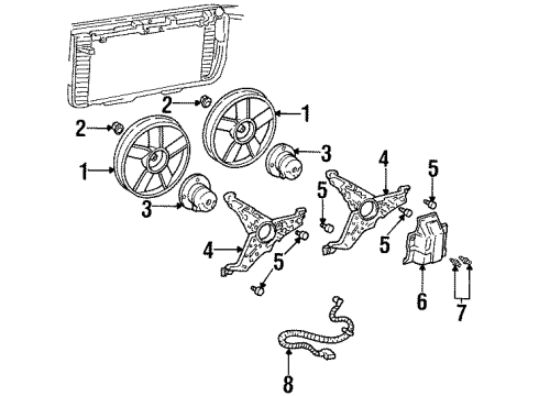 GM 12181468 Harness Assembly, Engine Coolant Fan Extension