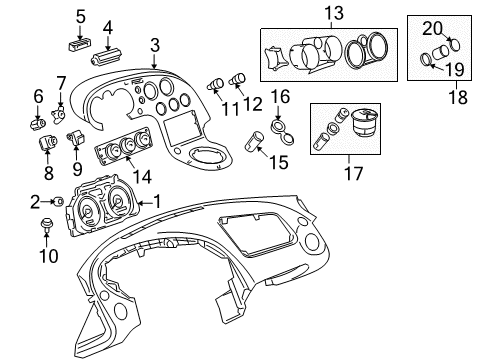 GM 15865390 Heater Control Assembly