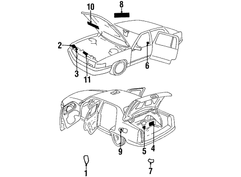 GM 3547309 Label, Vehicle Emission Control Information