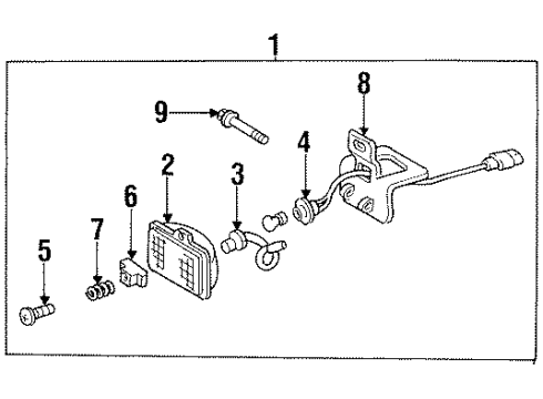 GM 16517617 Lamp Assembly, Front Fog