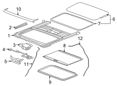 GM 25786404 Switch Assembly, Sun Roof