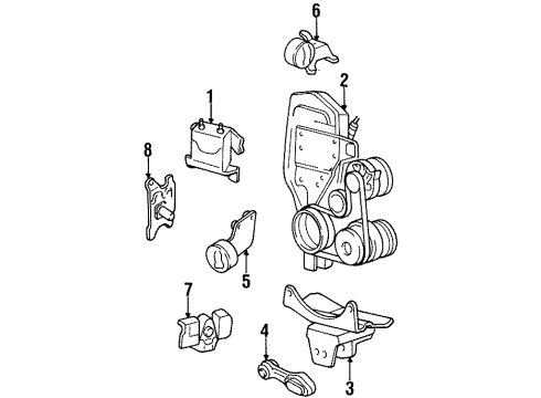 GM 22587448 Bracket Assembly, Engine Mount Strut