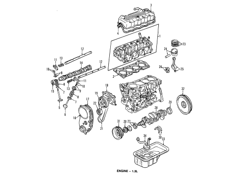 GM 96051632 Bearing Set,Crank Thrust (On Esn)