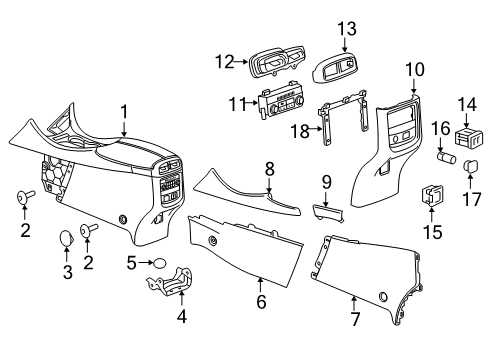 GM 23389684 Harness Assembly, F/Flr Cnsl Wrg