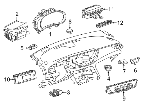 GM 39113920 Cover, Instrument Panel Outer Trim *Black