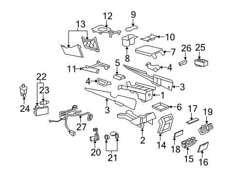 GM 92182518 Front Right Door Window Control Module Assembly