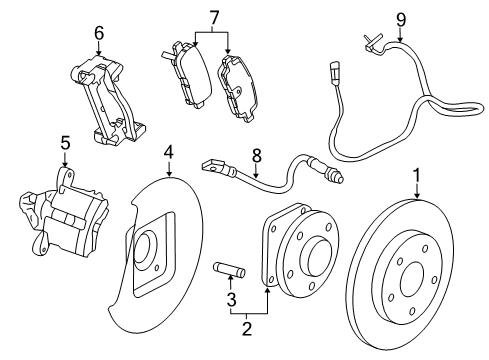 GM 13579143 Housing Assembly, Rear Brake Caliper