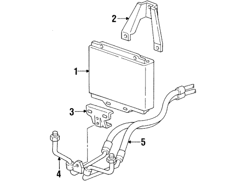 GM 12472265 Engine Oil Cooler Outlet Hose Assembly