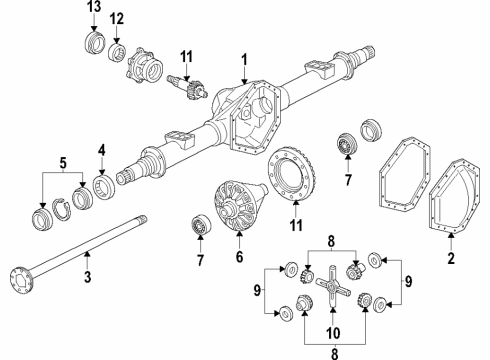 GM 88982389 Shaft,Differential Pinion Gear