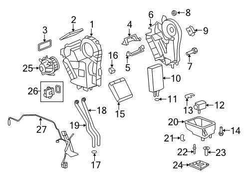 GM 23224322 Valve Kit, Auxiliary A/C Evaporator Thermal Expansion