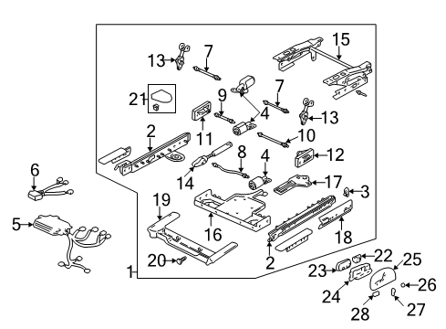 GM 25692519 Switch Asm,Driver Seat Adjuster Memory