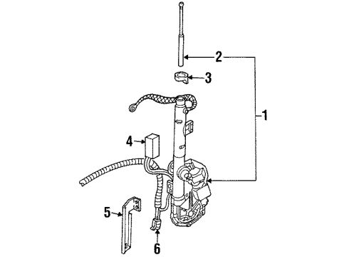 GM 12102668 Connector, W/Leads, 3-Way F. *Gray