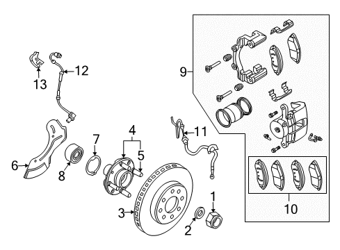 GM 96184588 Sensor Asm,Electronic Brake Control Vehicle Longitudinal & Yaw & Latch Accl