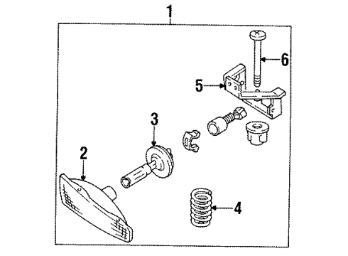 GM 5976551 LAMP, Capsule/Headlamp/Fog Lamp