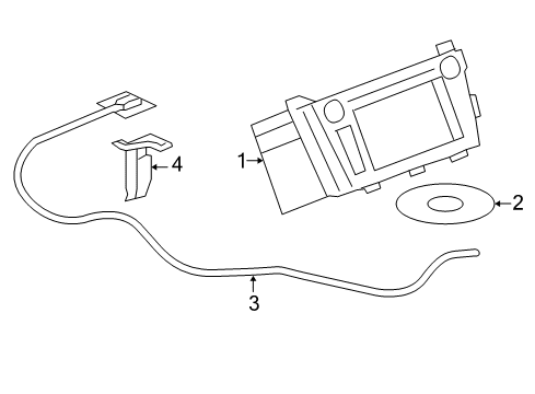 GM 22753355 Radio Assembly, Amplitude Modulation/Frequency Modulation Stereo & Audio Disc Player & Navn