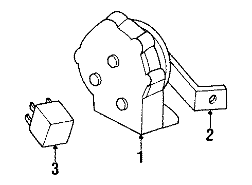 GM 25609546 Bracket, Horn