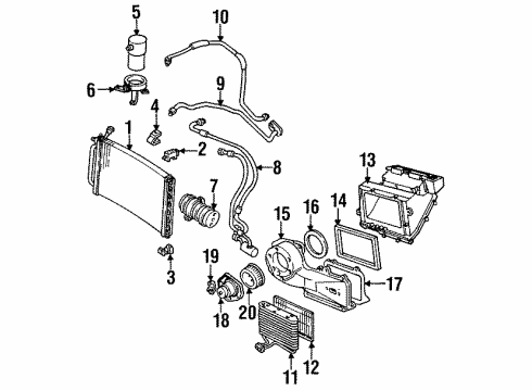 GM 14093559 Bracket, A/C Condenser Insulator Retainer